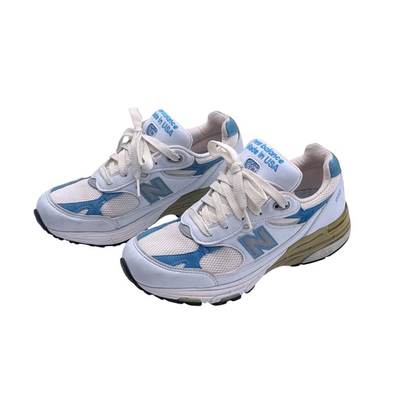 New Balance 993 Made in USA Women's Size 6 White Blue Heritage Running Sneakers - Picture 3 of 8